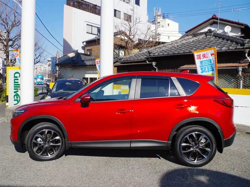 カタログ画像：ＣＸ－５（CX-5） ＸＤ Ｌパッケージ 2015年1月 LDA-KE2AW 2200cc ソウルレッドプレミアムメタリック 燃費18.0km / l 外装