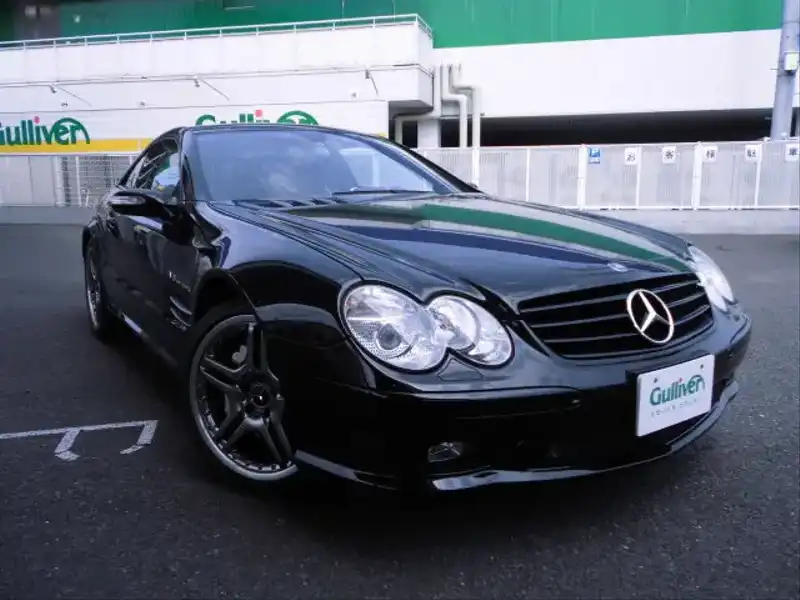 カタログ画像：ＳＬ（SL） ＳＬ５５ ＡＭＧ パフォーマンスパッケージ 2004年7月 GH-230474 5500cc オブシディアンブラック（Ｍ）orエメラルドブラック（Ｍ） 燃費6.3km / l  メイン（その他）