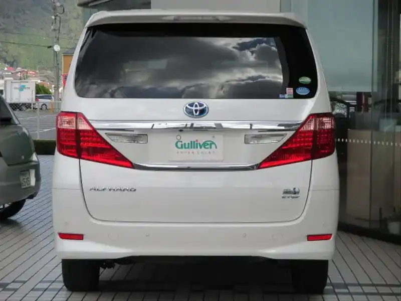 カタログ画像：アルファードハイブリッド（ALPHARD HYBRID） ハイブリッドＧ 2014年4月 DAA-ATH20W 2400cc ゴールドパールクリスタルシャイン 燃費17.0km / l バック