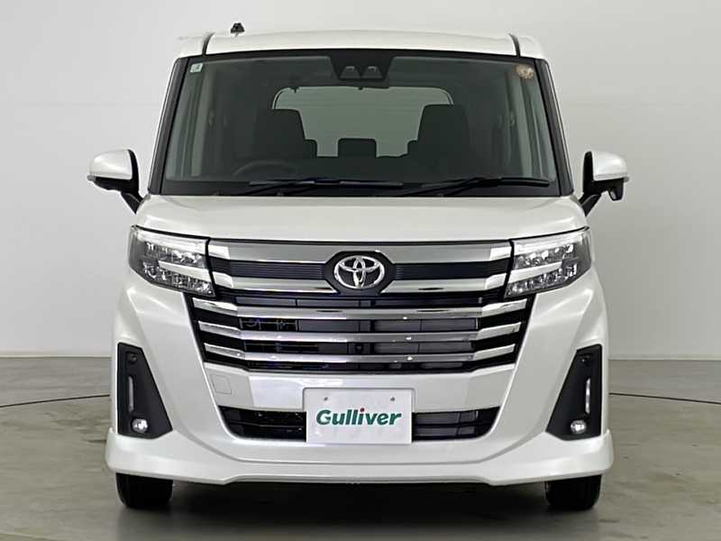 カタログ画像：ルーミー（ROOMY） カスタムＧ 2024年12月 5BA-M910A 1000cc パールホワイトⅢorブラックマイカメタリック×パールホワイトⅢ 燃費16.8km / l フロント