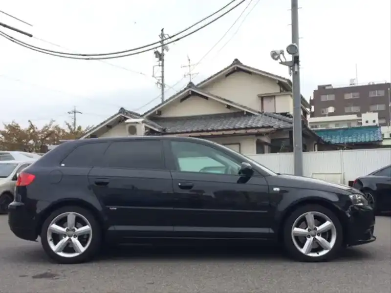 カタログ画像：Ａ３（A3） スポーツバック２．０ＴＦＳＩ 2006年7月 GH-8PBWA 2000cc ファントムブラックパールエフェクト 燃費12.4km / l  外装