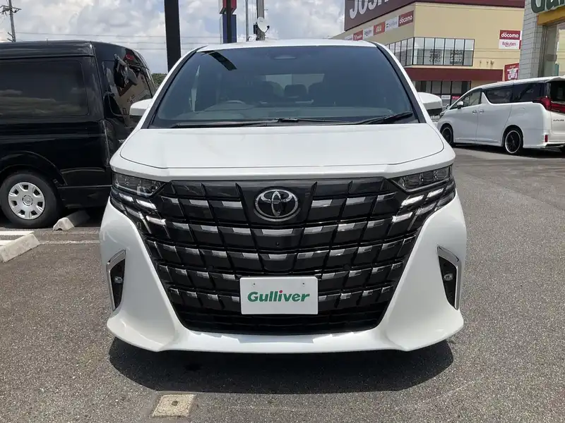 カタログ画像：アルファード（ALPHARD） Ｚ 2023年6月 3BA-AGH40W 2500cc プラチナホワイトパールマイカ 燃費10.6km / l フロント