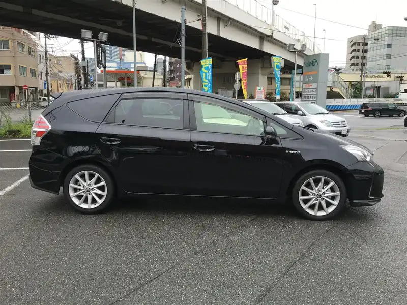 カタログ画像：プリウスα（PRIUS ALPHA） Ｓツーリングセレクション 2014年11月 DAA-ZVW40W 1800cc アティチュードブラックマイカ 燃費26.2km / l 外装