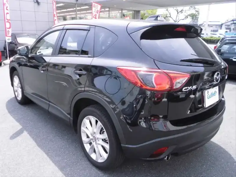 カタログ画像：ＣＸ－５（CX-5） ＸＤ Ｌパッケージ 2012年9月 LDA-KE2FW 2200cc ブラックマイカ 燃費18.6km / l バック