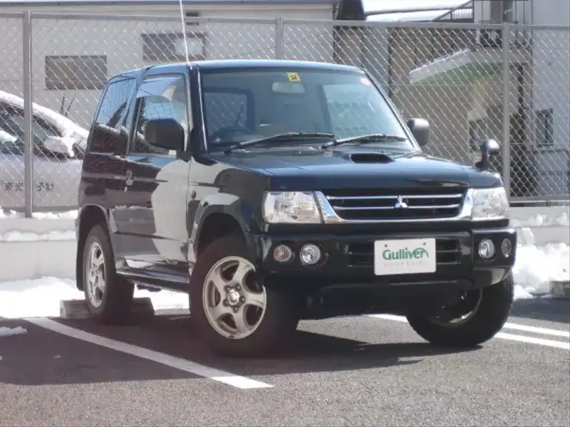 カタログ画像：パジェロミニ（PAJERO MINI） ＶＲ 2004年4月 TA-H53A 660cc ブラックマイカ メイン（その他）