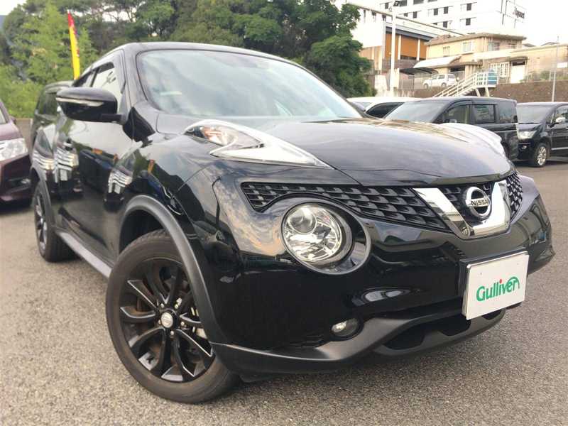 カタログ画像：ジューク（JUKE） １５ＲＸ Ｖセレクション パーソナライゼーション 2019年10月 DBA-YF15 1500cc スーパーブラック 燃費18.0km / l メイン