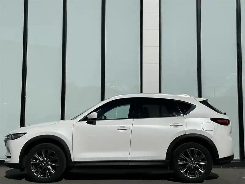 カタログ画像：ＣＸ－５（CX-5） ２５Ｔ １００周年特別記念車 2020年12月 5BA-KF5P 2500cc スノーフレイクホワイトパールマイカ 燃費12.6km / l 外装