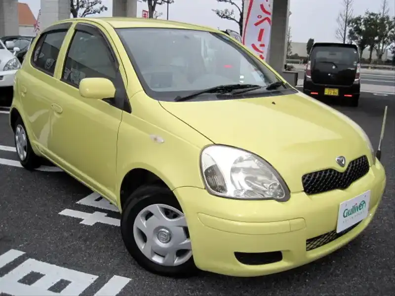 カタログ画像：ヴィッツ（VITZ） ペアスタイル 2002年12月 UA-SCP10 1000cc イエローパールマイカ 燃費19.6km / l  メイン（その他）