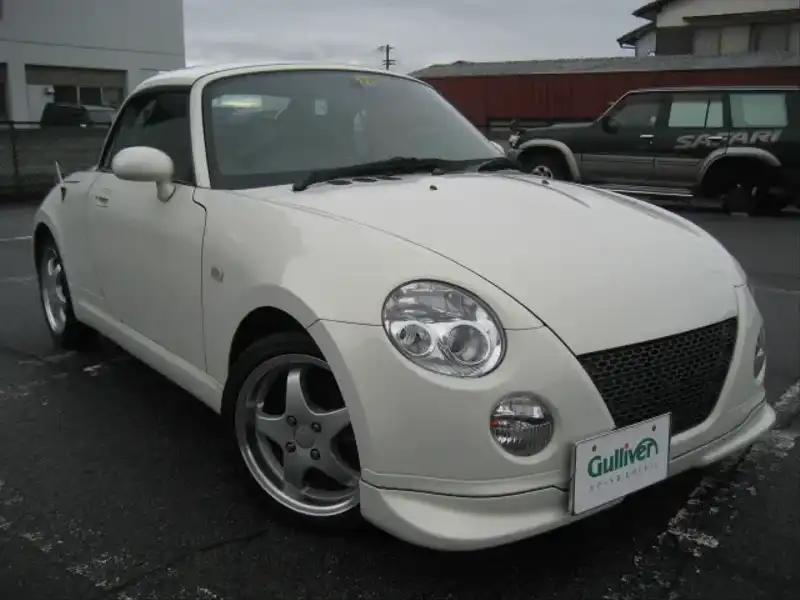 カタログ画像：コペン（COPEN） タンレザーエディション 2004年6月 ABA-L880K 660cc ホワイト 燃費15.2km / l  メイン（その他）