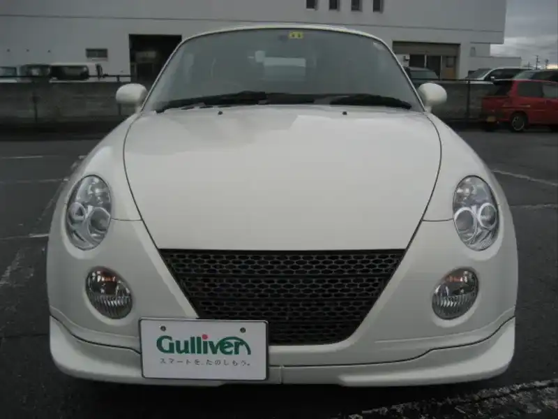 カタログ画像：コペン（COPEN） タンレザーエディション 2008年12月 ABA-L880K 660cc ホワイト 燃費15.2km / l  フロント