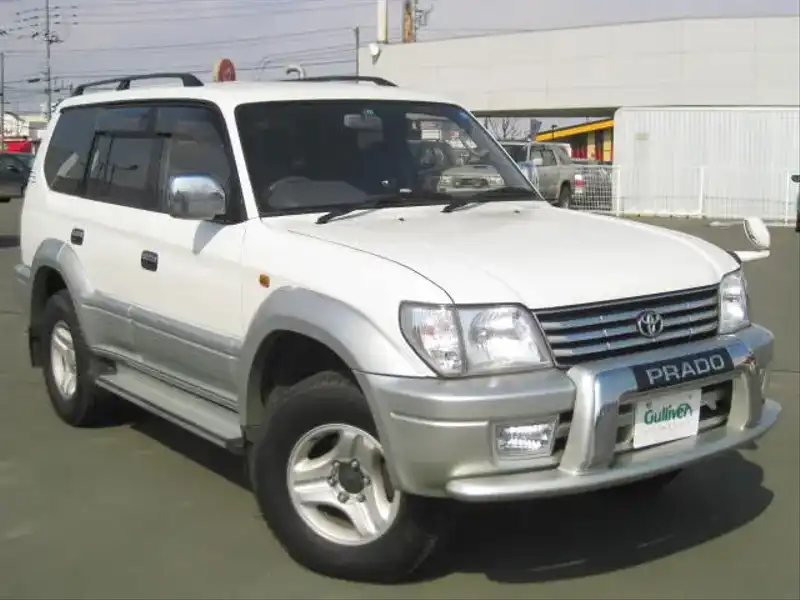 カタログ画像：ランドクルーザープラド（LAND CRUISER PRADO） ＴＸ 2000年7月 KH-KDJ95W 3000cc クリスタルシルバーパールメタリック 燃費11.6km / l  メイン（その他）