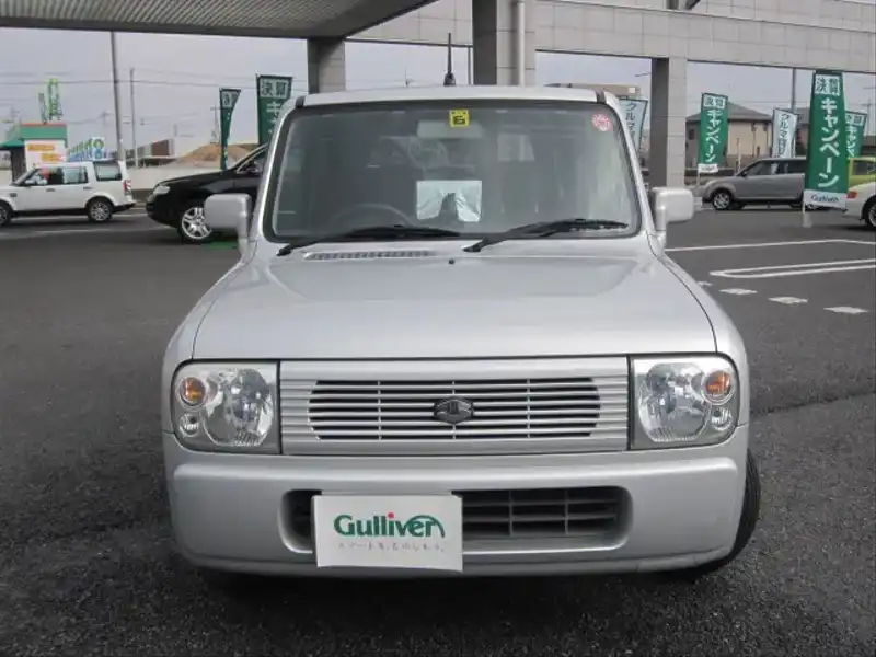 カタログ画像：アルトラパン（ALTO LAPIN） Ｇ 2002年1月 LA-HE21S 660cc シルキーシルバーメタリック 燃費17.4km / l  フロント