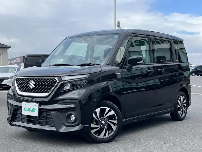 カタログ画像：ソリオバンディット（SOLIO BANDIT） ハイブリッドＭＶ 2020年12月 5AA-MA37S 1200cc スーパーブラックパール 燃費18.4km / l メイン