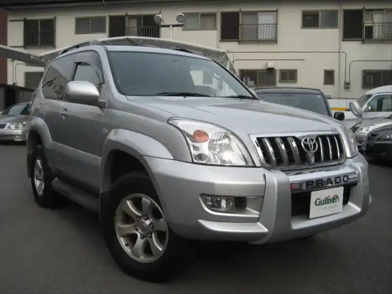 カタログ画像：ランドクルーザープラド（LAND CRUISER PRADO） ＲＸ 2004年4月 LA-RZJ125W 2700cc シルバーメタリック 燃費8.5km / l  メイン（その他）