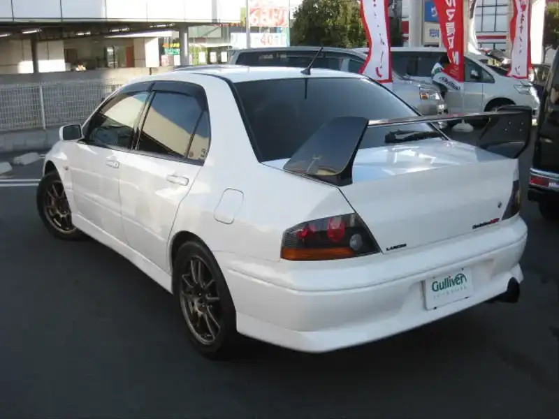 カタログ画像：ランサー（LANCER） ＲＳエボリューションⅧ ＭＲ 2004年4月 GH-CT9A 2000cc ホワイトソリッド バック