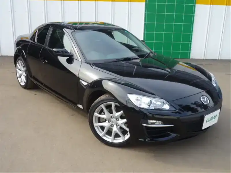 カタログ画像：ＲＸ－８（RX-8） タイプＳ 2008年3月 ABA-SE3P 1400cc スパークリングブラックマイカorブリリアントブラック 燃費9.4km / l  メイン