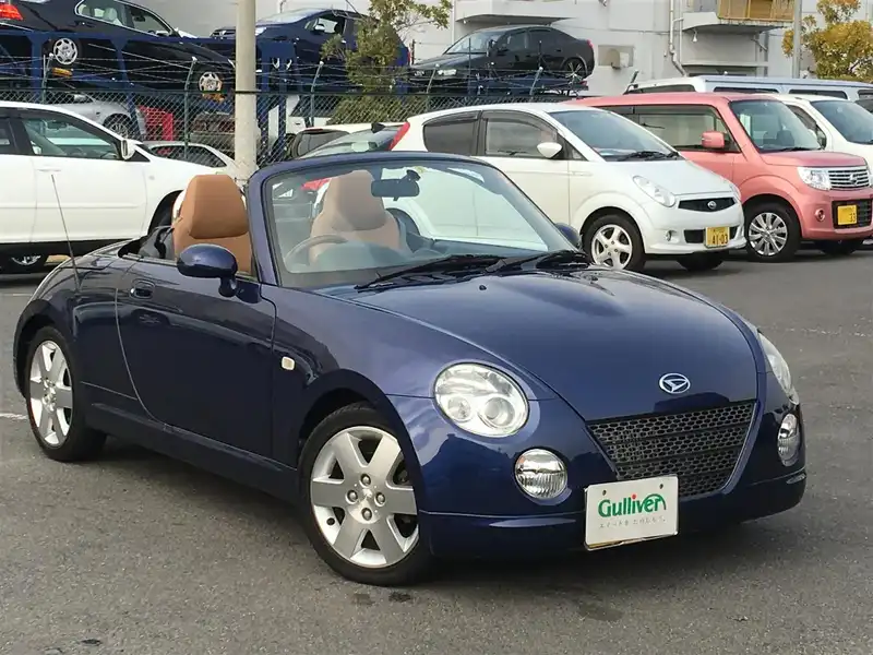 カタログ画像：コペン（COPEN） タンレザーエディション 2008年12月 ABA-L880K 660cc ＤＣ・ダークブルーマイカメタリック 燃費18.0km / l  外装