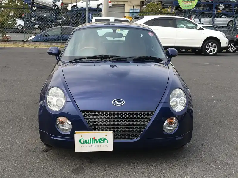 カタログ画像：コペン（COPEN） タンレザーエディション 2007年9月 ABA-L880K 660cc ＤＣ・ダークブルーマイカメタリック 燃費15.2km / l  フロント