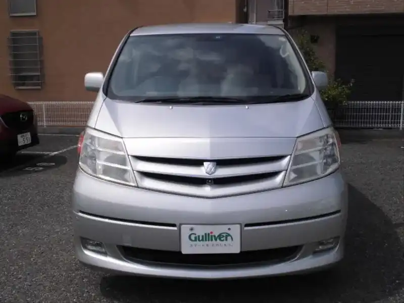 カタログ画像：アルファードハイブリッド（ALPHARD HYBRID） ベースグレード 2004年2月 CAA-ATH10W 2400cc ライトパープルメタリック 燃費17.2km / l  フロント