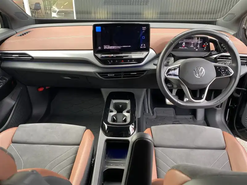 カタログ画像：ＩＤ．４（ID.4） ライト 2023年7月 ZAA-E2EBJ ブルーダスクメタリック フロント