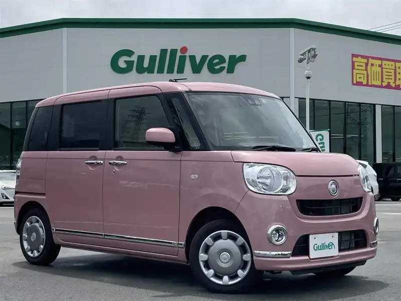 カタログ画像：ムーヴキャンバス（MOVE CANBUS） Ｘメイクアップリミテッド ＳＡⅢ 2019年10月 5BA-LA810S 660cc ブルーミングピンクメタリック 燃費19.6km / l メイン（その他）