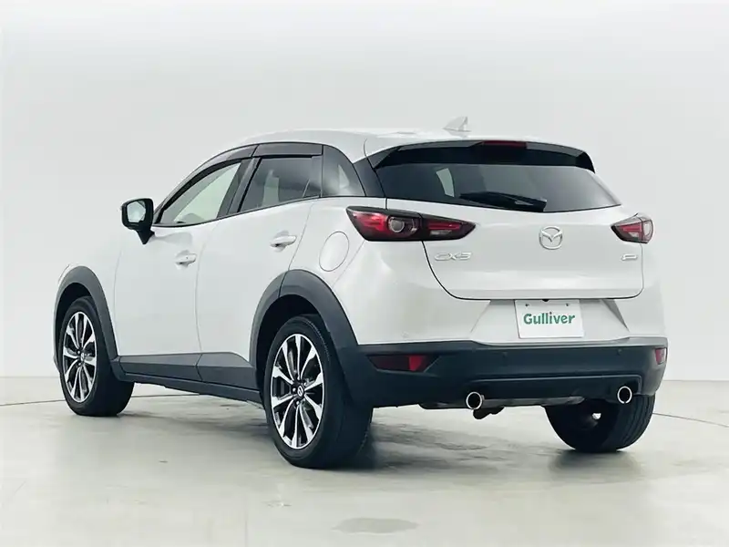 カタログ画像：ＣＸ－３（CX-3） ２０Ｓ プロアクティブ Ｓパッケージ 2020年6月 6BA-DKEAW 2000cc スノーフレイクホワイトパールマイカ 燃費15.2km / l バック