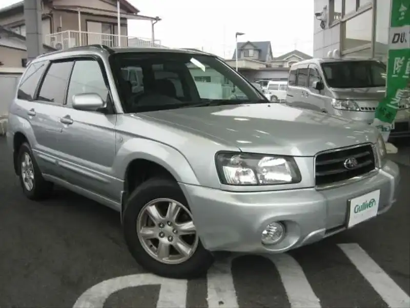 カタログ画像：フォレスター（FORESTER） Ｘ２０ 2003年2月 TA-SG5 2000cc プレミアムシルバー・メタリック 燃費13.6km / l  メイン