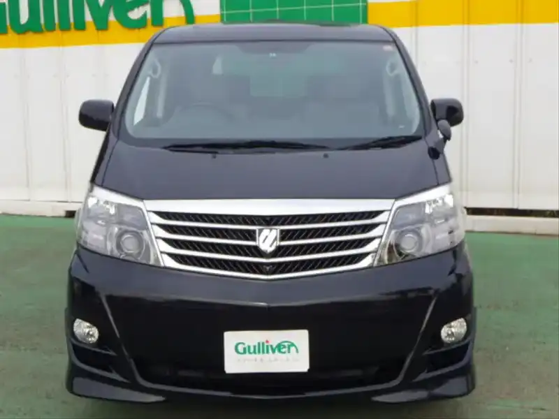 カタログ画像：アルファードＧ（ALPHARD G） ＡＳ リミテッド 2005年9月 DBA-ANH10W 2400cc ブラックマイカ 燃費9.7km / l  フロント