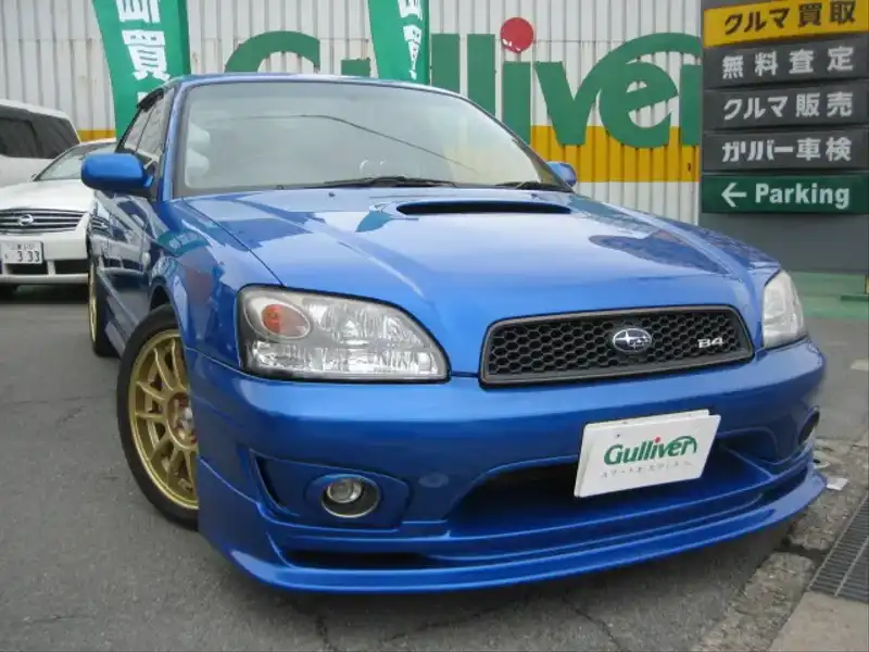 カタログ画像：レガシィＢ４（LEGACY B4） ＲＳＫ Ｓエディション 2002年11月 TA-BE5 2000cc ＷＲブルー・マイカ 燃費11.4km / l  メイン