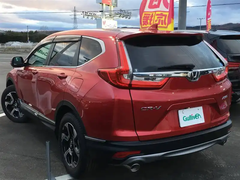 10117520 | カタログ画像：ＣＲ－Ｖ（CR-V） ＥＸ・マスターピース 2018年8月 DBA-RW2 1500cc プレミアムクリスタルレッド・メタリック バック