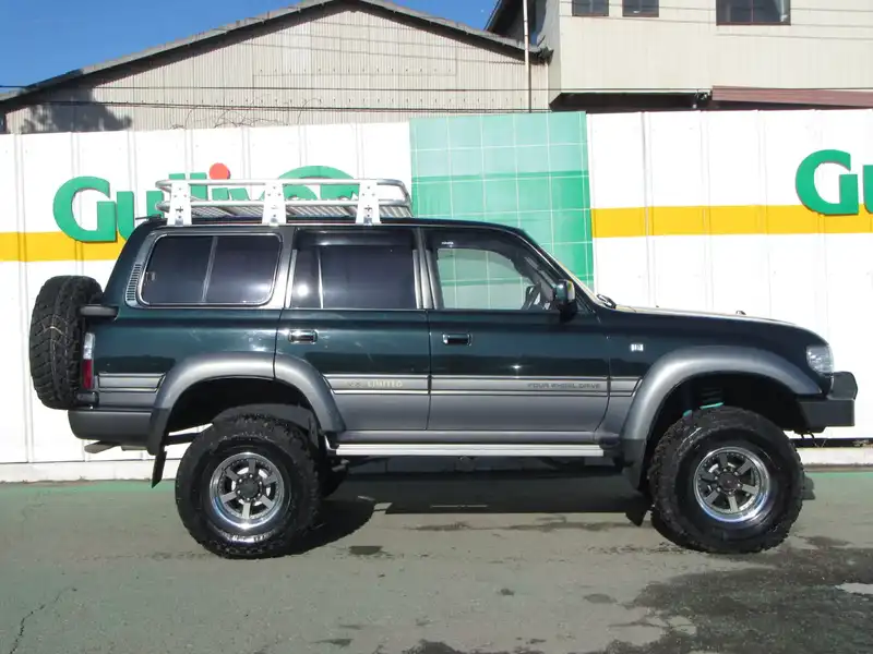 カタログ画像：ランドクルーザー８０（LAND CRUISER 80） ワゴン ＶＸリミテッド 1996年8月 E-FZJ80G 4500cc マウンテンミストトーニング 燃費5.7km / l  外装