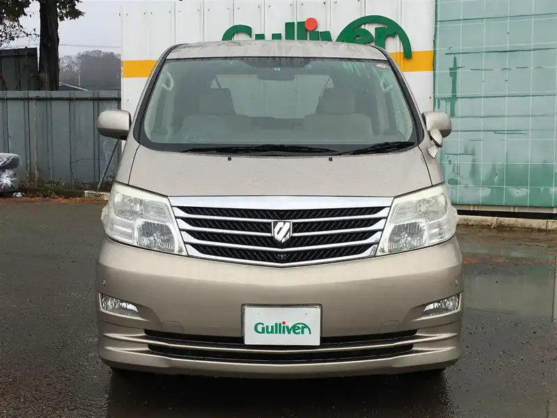 カタログ画像：アルファードＧ（ALPHARD G） ＡＸ Ｌエディション 2007年6月 DBA-ANH10W 2400cc ゴールドメタリック 燃費9.7km / l  フロント