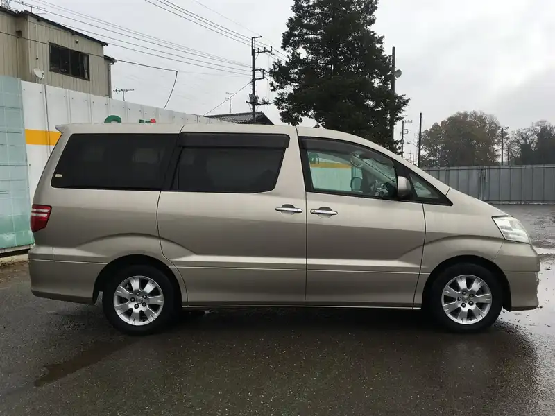 カタログ画像：アルファードＧ（ALPHARD G） ＡＸ Ｌエディション 2007年6月 DBA-ANH10W 2400cc ゴールドメタリック 燃費9.7km / l  外装