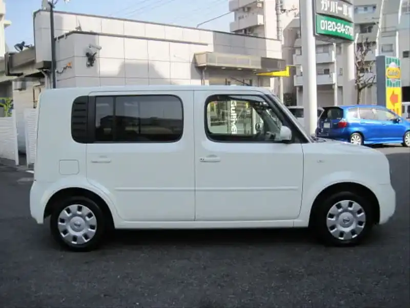 カタログ画像：キューブキュービック（CUBE CUBIC） １４Ｓ 2007年1月 DBA-BGZ11 1400cc ホワイトパール（３Ｐ） 燃費16.0km / l  外装