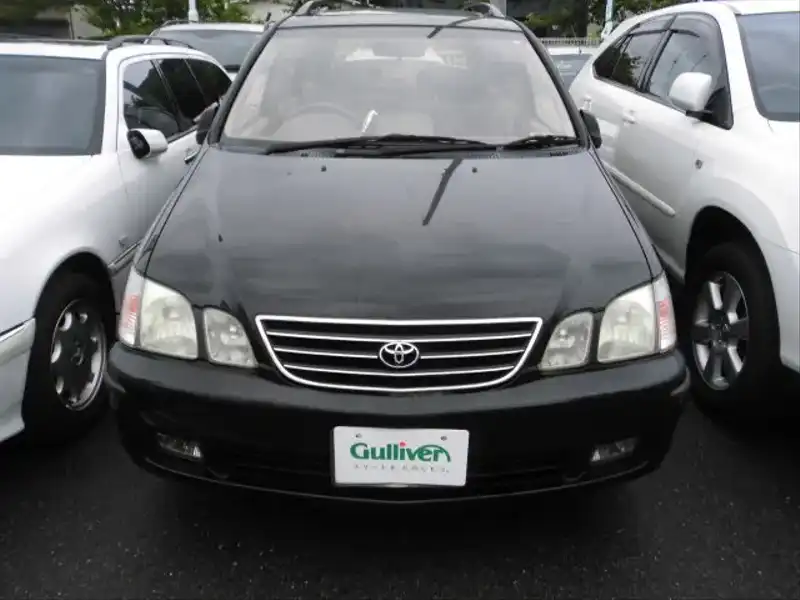 カタログ画像：ガイア（GAIA） ガイア Ｇパッケージ 1998年5月 GF-SXM15G 2000cc ブラック 燃費10.8km / l  フロント