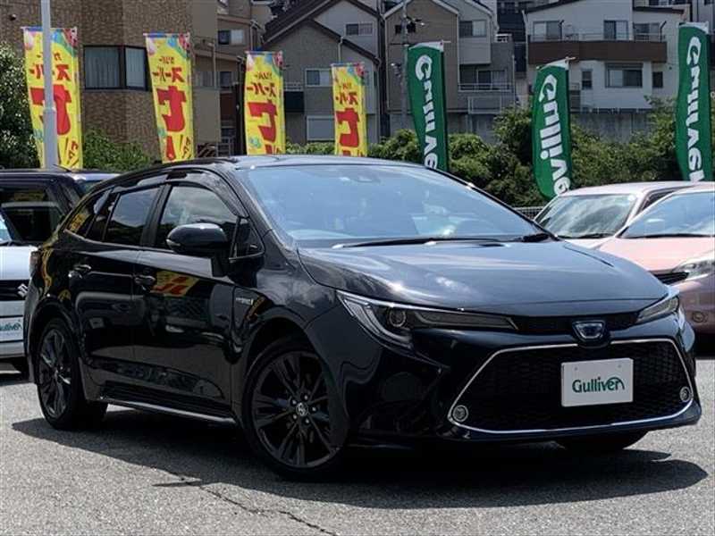 カタログ画像：カローラツーリング（COROLLA TOURING） ハイブリッド Ｇ－Ｘ 2019年10月 6AA-ZWE211W 1800cc ブラックマイカ 燃費29.0km / l メイン