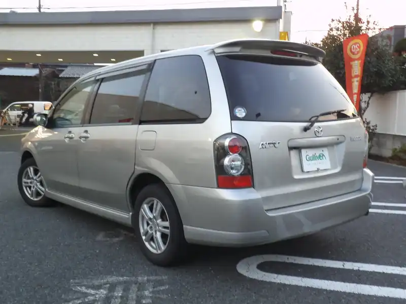 カタログ画像：ＭＰＶ（MPV） エアロリミックス 2004年9月 CBA-LW3W 2300cc プラチナムシルバーメタリック 燃費11.6km / l  バック