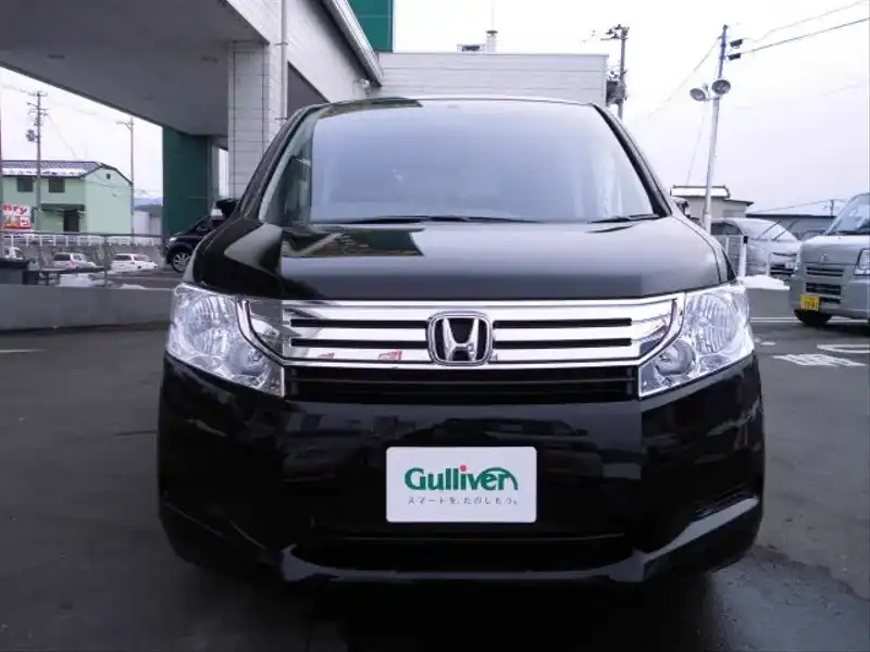 カタログ画像：ステップワゴン（STEPWAGON） Ｇ Ｅセレクション 助手席リフトアップシート車 2012年4月 DBA-RK1 2000cc クリスタルブラック・パール フロント