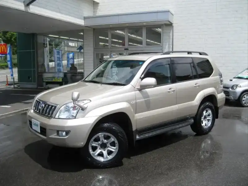 カタログ画像：ランドクルーザープラド（LAND CRUISER PRADO） ＴＺ Ｇセレクション 2004年8月 TA-VZJ121W 3400cc シャンパンマイカメタリック 燃費8.1km / l  外装