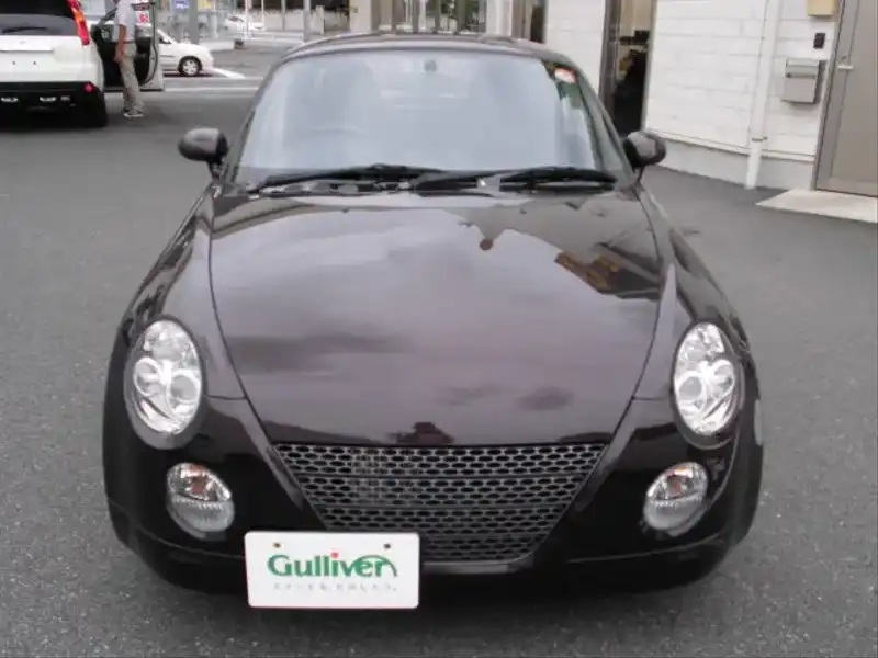 カタログ画像：コペン（COPEN） アクティブトップ 2010年8月 ABA-L880K 660cc ＤＣ・ブラックマイカメタリック 燃費15.2km / l  フロント