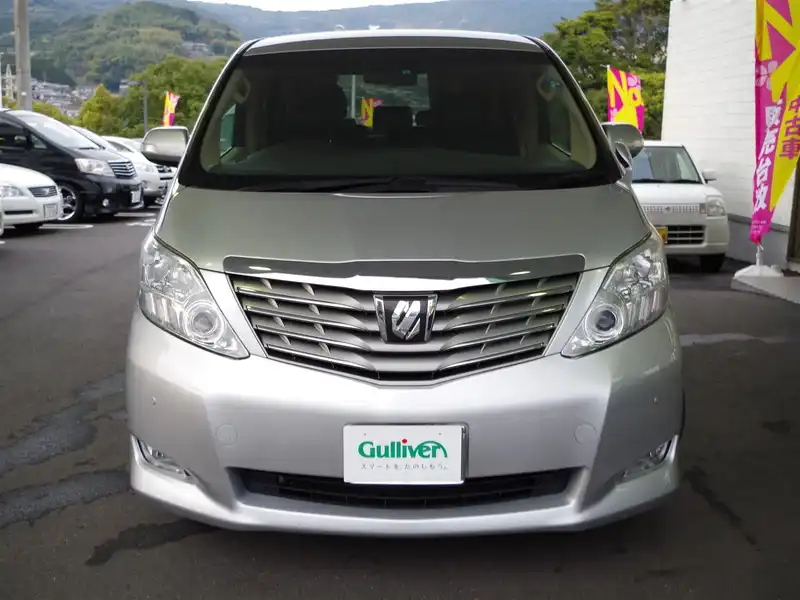 カタログ画像：アルファード（ALPHARD） ２４０Ｇ 2008年5月 DBA-ANH20W 2400cc シルバーメタリック 燃費11.6km / l  フロント