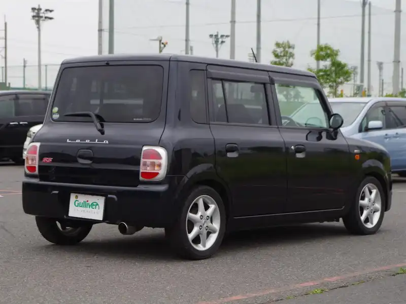 カタログ画像：アルトラパン（ALTO LAPIN） ＳＳ 2007年5月 ABA-HE21S 660cc ブルーイッシュブラックパール３ 燃費19.4km / l  バック