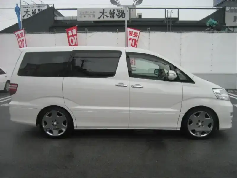 カタログ画像：アルファードＧ（ALPHARD G） ＡＸ 2007年6月 DBA-ANH15W 2400cc ホワイトパールクリスタルシャイン 燃費9.4km / l  外装