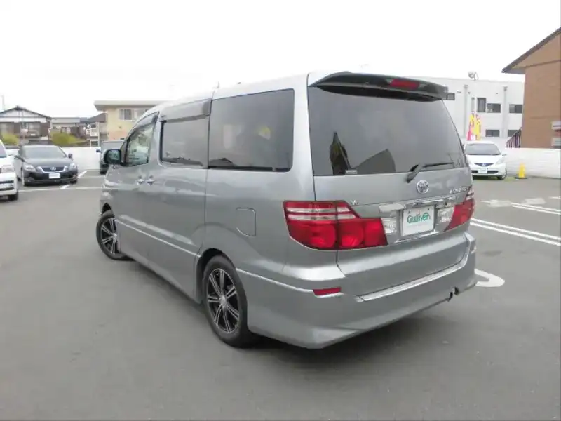 カタログ画像：アルファードＶ（ALPHARD V） ＭＳ プラチナセレクション 2006年8月 TA-MNH15W 3000cc グレーメタリック 燃費8.6km / l  バック