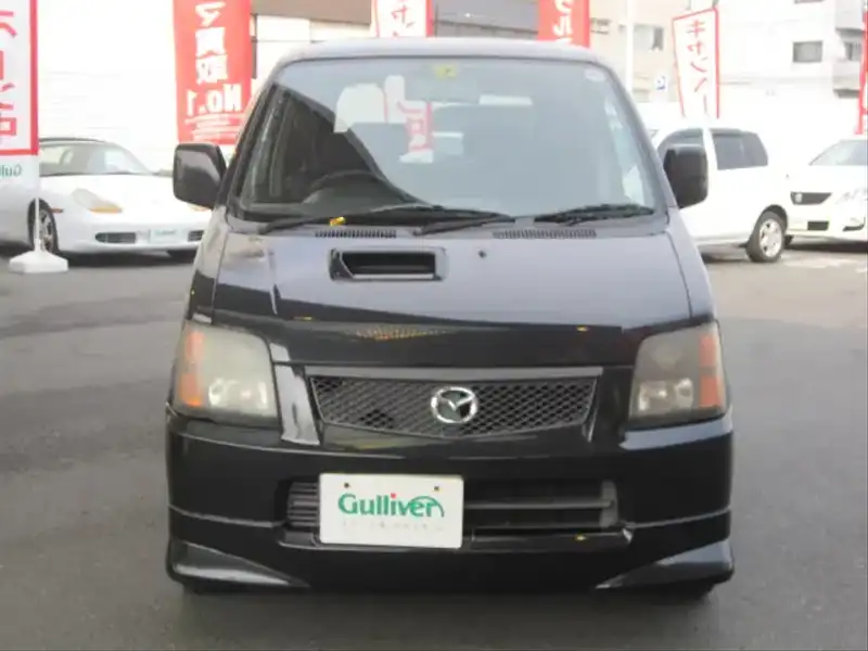 カタログ画像：ＡＺワゴン（AZ-WAGON） ＦＺ－Ｔ 2001年11月 TA-MD22S 660cc ブルーイッシュブラックパール３ 燃費16.8km / l  フロント