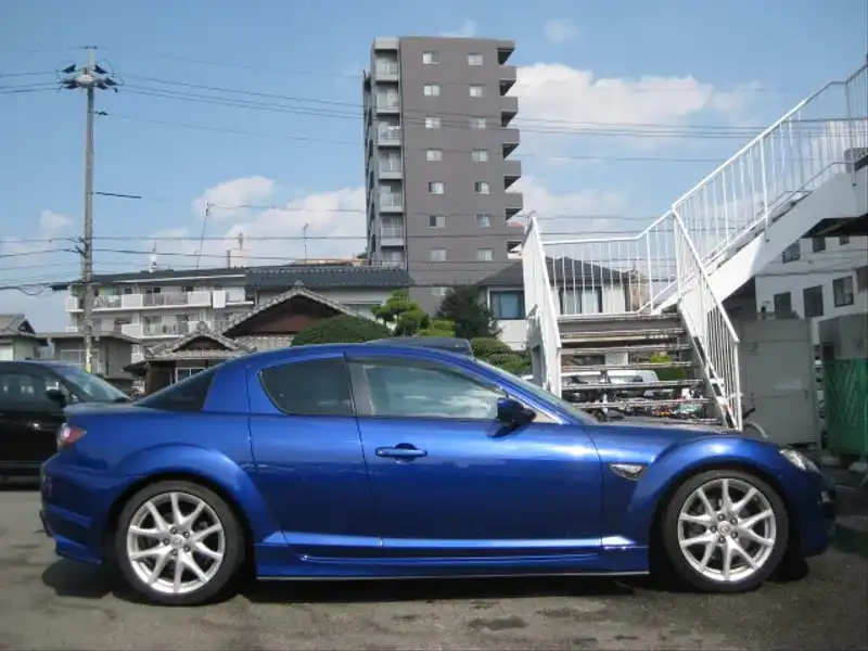 カタログ画像：ＲＸ－８（RX-8） タイプＳ 2008年3月 ABA-SE3P 1400cc オーロラブルーマイカ 燃費9.4km / l  外装