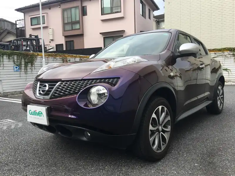 カタログ画像：ジューク（JUKE） １６ＧＴ プレミアムパーソナライズパッケージ 2014年4月 CBA-F15 1600cc ミッドナイトパープルIV（４Ｒ） 燃費13.0km / l 外装