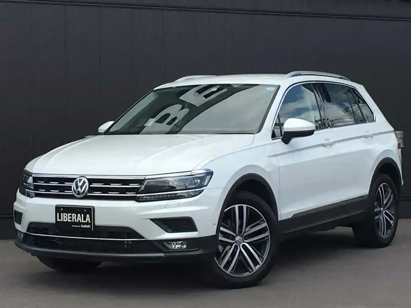 カタログ画像：ティグアン（TIGUAN） ＴＳＩ ハイライン 2018年8月 ABA-5NCZE 1400cc ピュアホワイト 燃費16.3km / l フロント