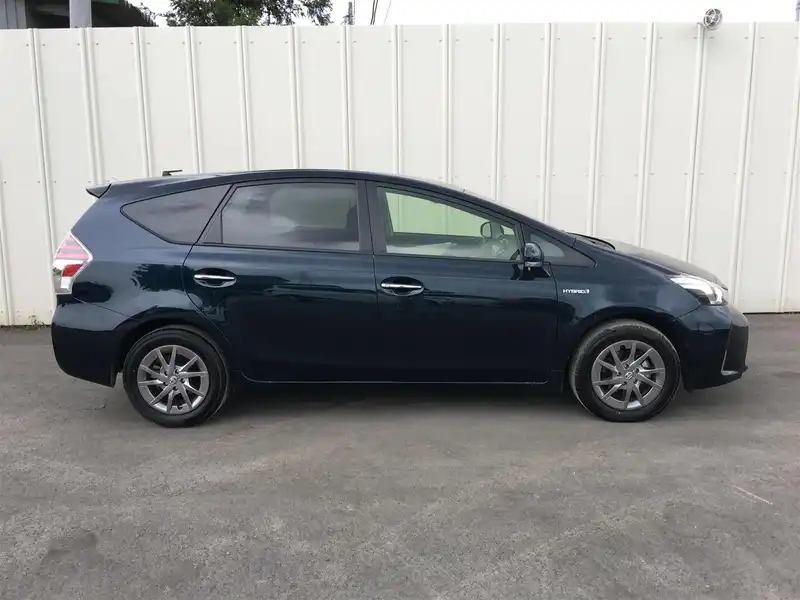 カタログ画像：プリウスα（PRIUS ALPHA） Ｓ チューン ブラックⅡ 2017年12月 DAA-ZVW40W 1800cc ブラッキッシュアゲハガラスフレーク 燃費26.2km / l 外装