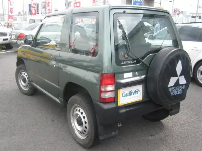 カタログ画像：パジェロミニ（PAJERO MINI） ＸＲ－Ⅰ 1996年6月 E-H56A 660cc ファーブルグリーン（Ｍ） バック